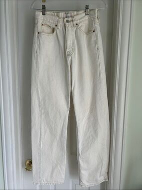BDG Women’s White Straight-Leg Jeans - Classic Five-Pocket